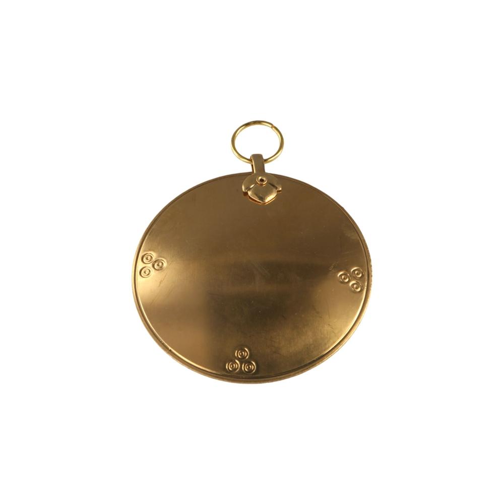 Auspicious Brass Bagua Hanging Mirror Bumpy Surface Gossip Mirror Ornament Household