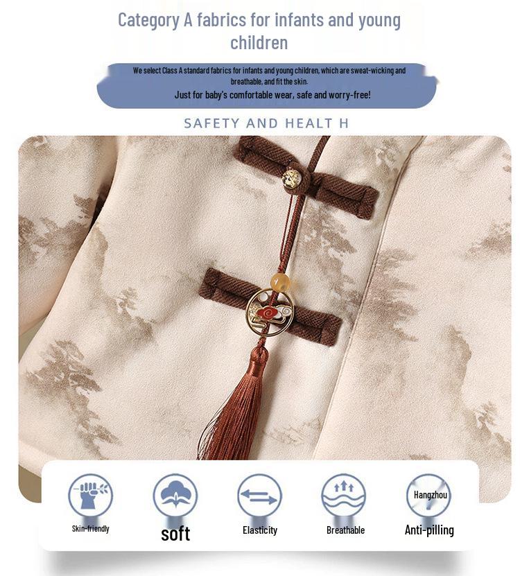 Winter Infant & Toddler Chinese Style Fleece Two-Piece Set