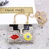 Fashion Cute Crystal Women Rhinestone Bag Lady Wedding Jewelry Trinket Car Girl Gift Bag Charm