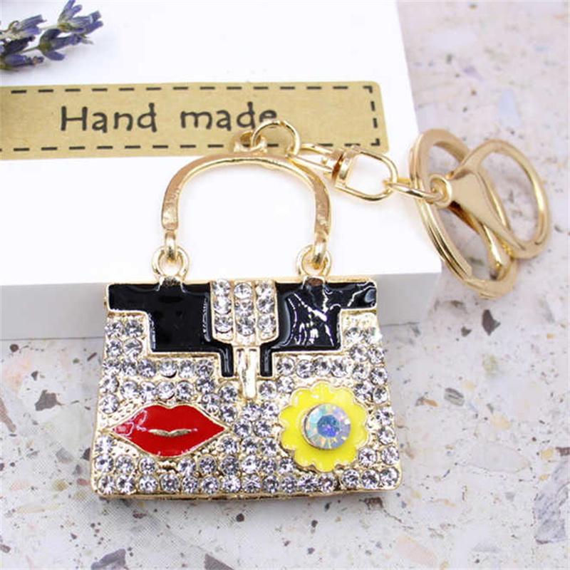 Fashion Cute Crystal Women Rhinestone Bag Lady Wedding Jewelry Trinket Car Girl Gift Bag Charm
