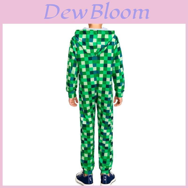 Costume da Cosplay di Minecraft per Halloween in Tessuto di Poliestere per Adolescenti