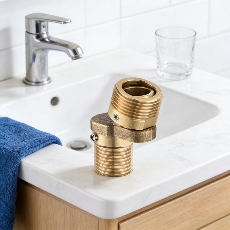Wall Mounted Angle Adjustment Shower Faucet Adapter 360 Degree Rotating Adjustable Leg Copper Angled Curved Foot