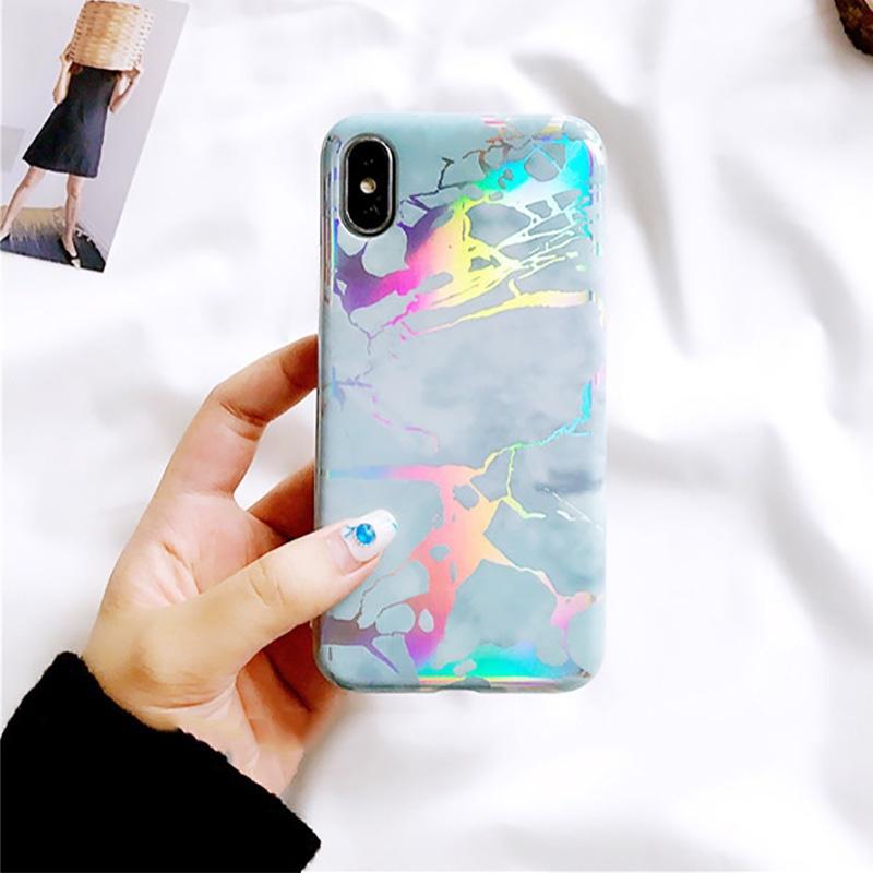 Gradientowy przezroczysty telefon przezroczysty akryl