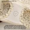 Plus Size Women's Floral Cotton 10A Anti Bacterial Non Scratch Full Hip Extended Crotch Small Flat Angle Briefs