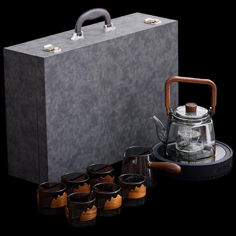 

My Ding Electric Ceramic Tea Brewing Set with Glass Teapot
