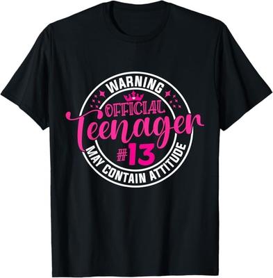 13th Birthday Girl Official Teenager 13 Year Old Birthday T-Shirt