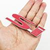 3D Metal Black Red Car Front Grille Emblem SI Logo Badge Side Fender Rear Trunk Sticker For Honda Civic Jazz Styling Accessories air256