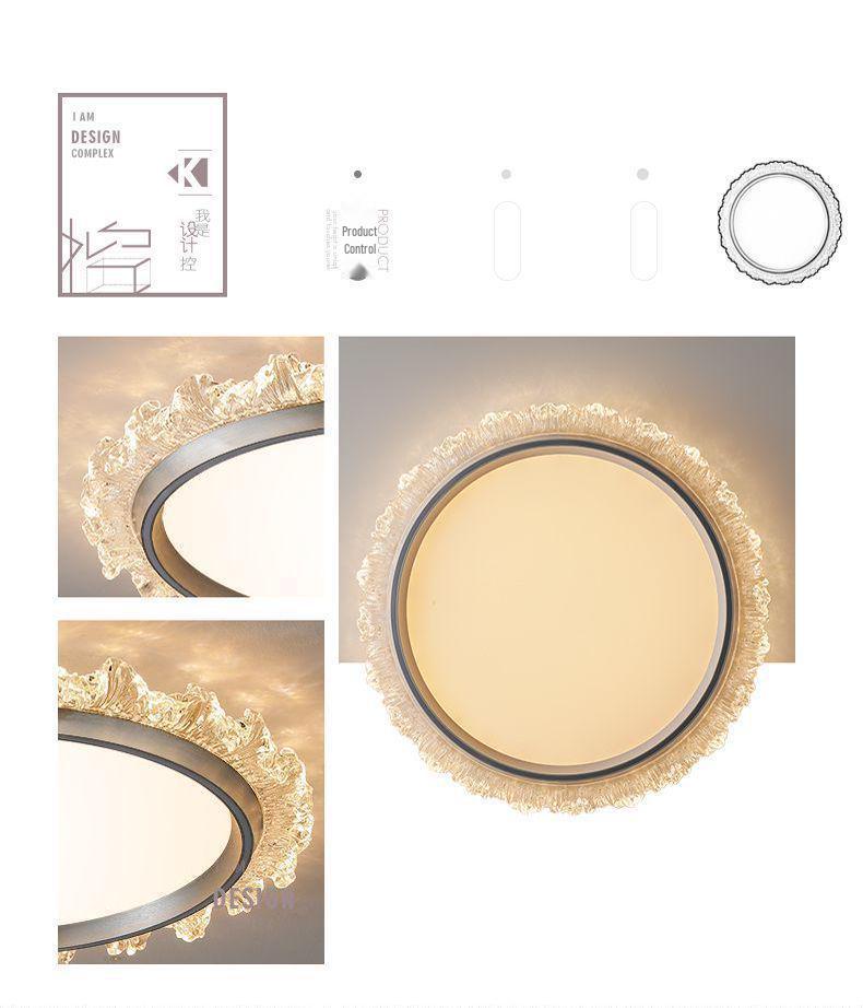 Modern Smart Bedroom Ceiling Light, Full Spectrum Eye-Care, Luxury Design
