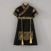 Boys' Summer Tang Suit: Short Sleeve Hanfu Long Shirt, Chinese Style Knight Robe for Kids