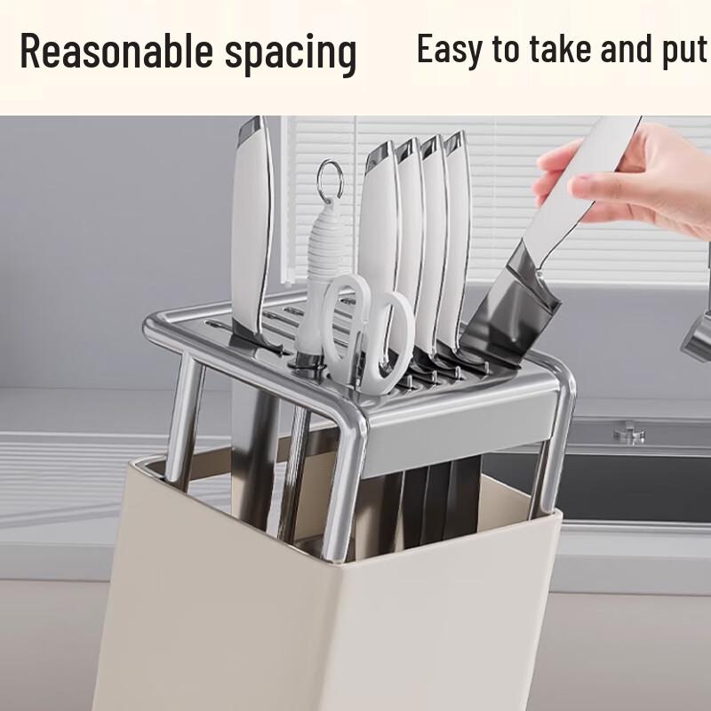 Nowoczesny nablatowy organizer na noże kuchenne i przybory