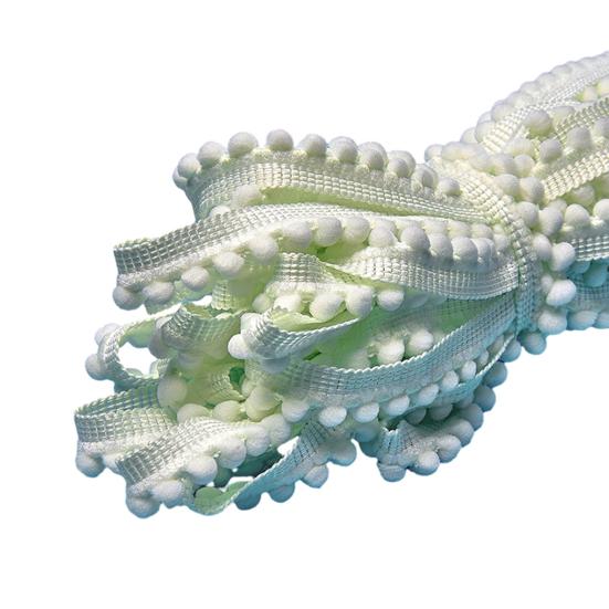 1000CM Pom Pom Trim Ribbon DIY Sewing Crafts Ball Fringe Ribbon Home Curtain Clothes Pillow Decoration Pompom Tassel Ribbon