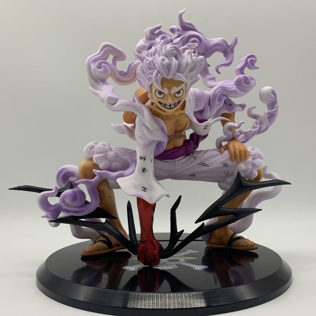 Luffy Anime One Piece Figur Luffy Gear 5 Actionfiguren Anime One Piece Statue Monkey D. Luffy PVC Modell Spielzeug Geschenk für Freund