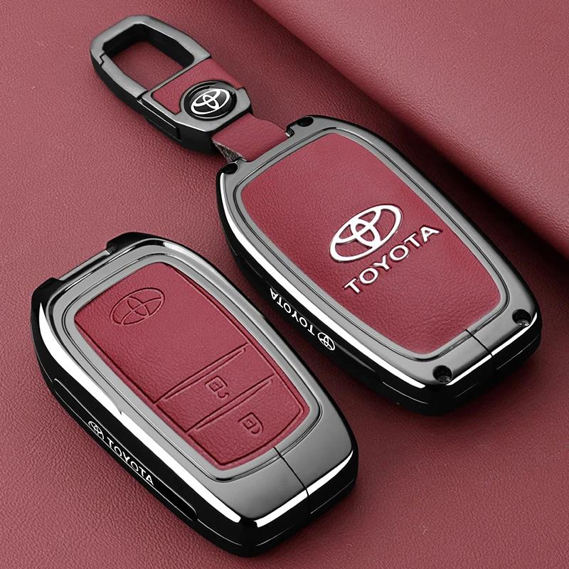 

Zinc Alloy Car Remote Key Case Cover for Toyota CHR Prado Prius Camry Corolla RAV4 - Durable Replacement Key Shell Accessory