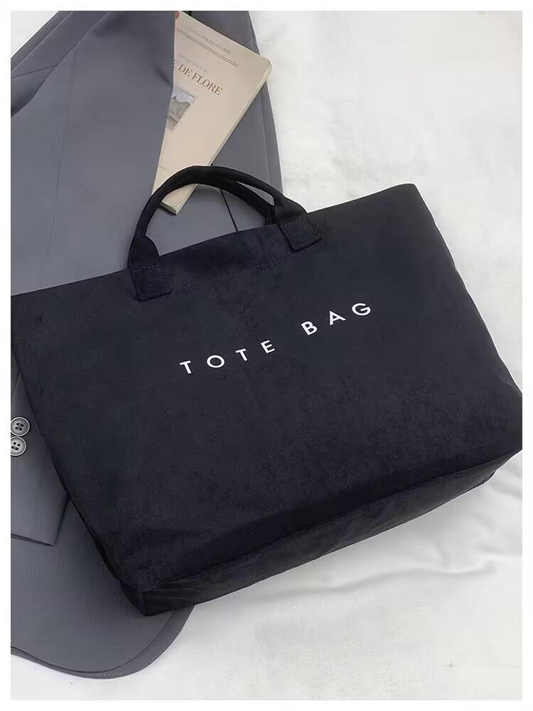 2025 New European & American Style Women's Large Capacity Letter Tote Bag