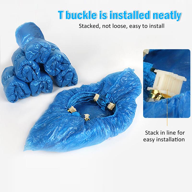 100Pcs T-Shaped G-Shaped Buckle Overshoes For Automatic Shoe Cover Dispensers