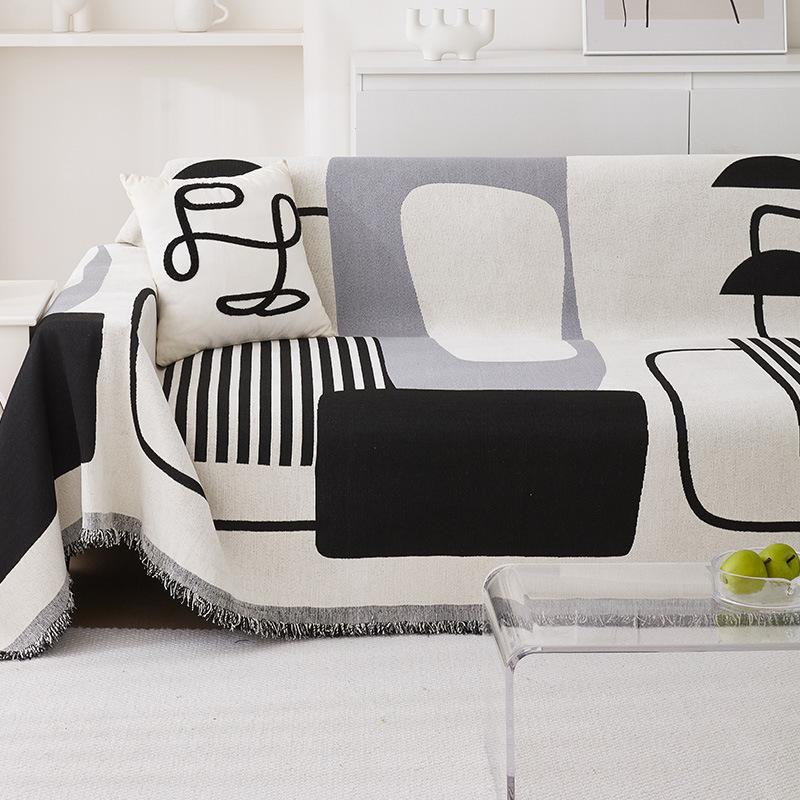 Chenille sofatrekk universal sofahåndkle støvtett sofa putetrekk anti-katt ripebeskyttelse sofateppe teppe
