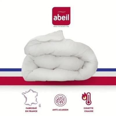 Antiroztočová přikrývka - 220 x 240 cm - Hřejivá - 400 g/m² pro 2 osoby - Bílá - ABEIL