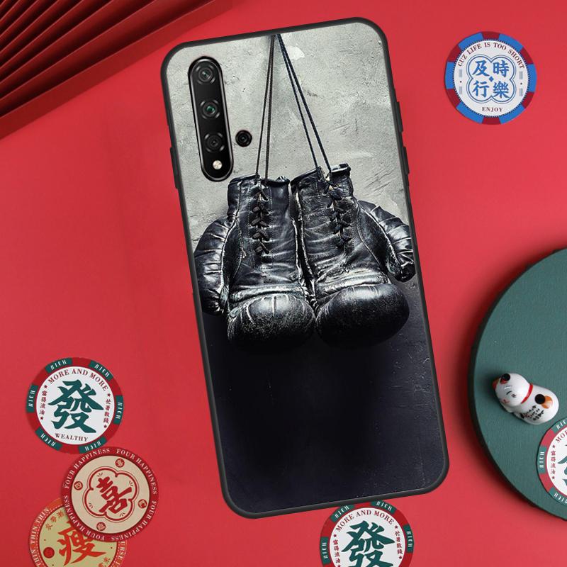 Boxing Gloves For Huawei Nova 12s 7i 8i 11i 12i Y73 Y70 Y90 Y60 Y72 Y61 Y91 9 10 SE P30 Pro P40 Lite Case