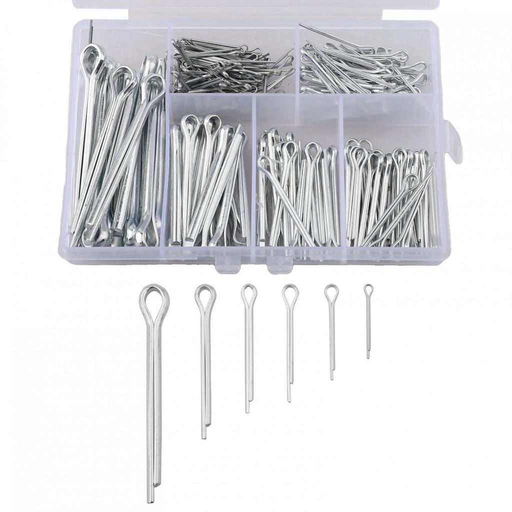 Cotter Pins Hairpin Pins Spring Cotter Pins Sturdy Clear Plastic Case