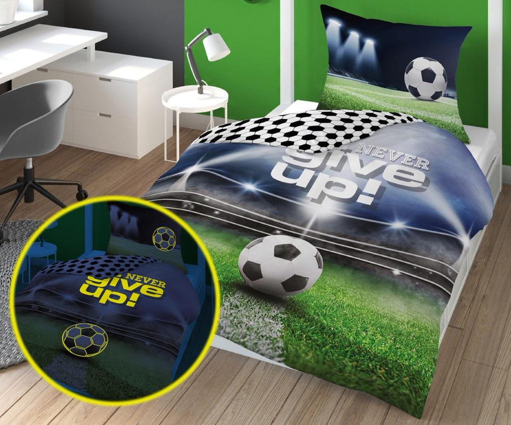 Bedding set glowing in the dark 140x200 football pitch