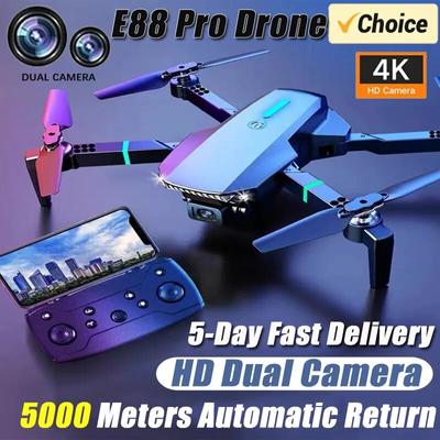 LYZRC E88Pro RC Drone 4K Professinal With 1080P Wide Angle Dual HD Camera Foldable RC Helicopter WIFI FPV Height Hold Apron Sell