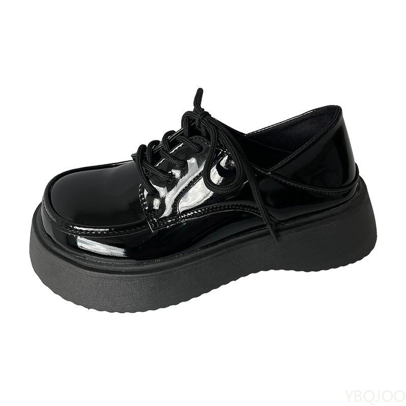 New British Style Leather Shoes Versatile Mary Jane Women's Shoes Fashion Retro Single Shoe Ladies Casual Footwear  Mujer