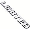 2pcs Limited Metal Emblem Badge Letter Plate Side Rear Trunk Tailgate Decal (Silver)