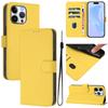 For iPhone 15 Pro Max Case Solid Color Wallet Leather Phone Cover with Strap