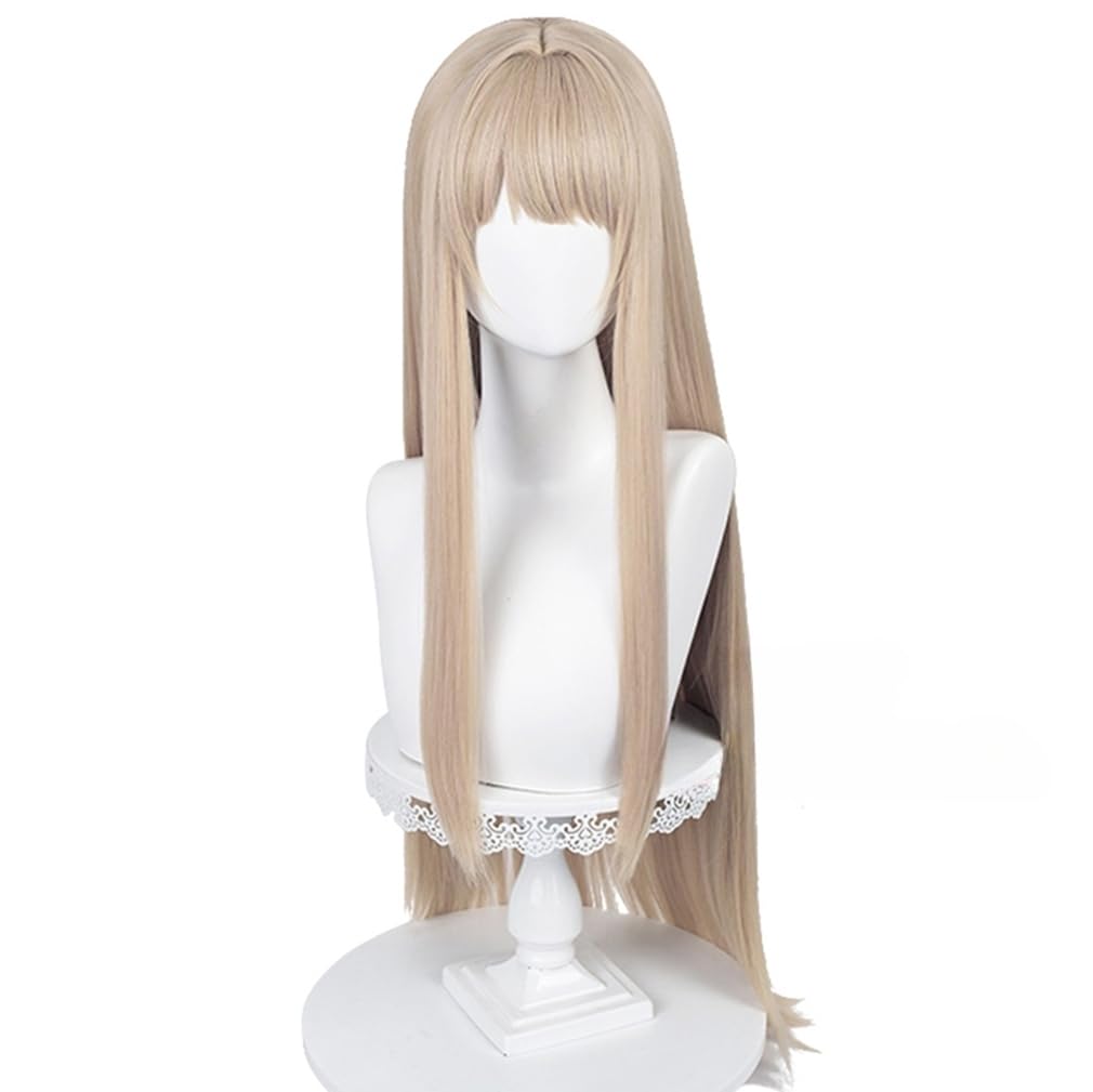 LAOBAO Viper Cosplay Wig - Blonde Long Straight Hair - Heat Resistant - Costume Wig for Disguise, Parties, Festivals, Halloween, Fancy Dress (Viper)