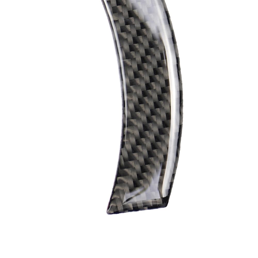 2Pcs Car Stickers Carbon Fiber Steering Wheel Decal Auto Interior Accessories For MINI F54 F55 F56 F60 Cooper Countryman Clubman