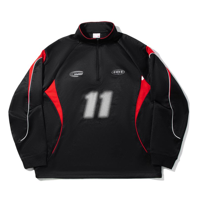 LI-NING Men s 2025 Fall Wade Series Loose Long Sleeve Crew Neck Sweatshirt Purple AWDVN41-3 L