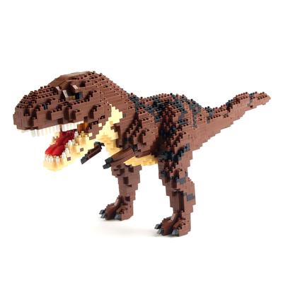 Mikroblöcke Mini Dinosaurier Tyrannosaurus Rex Triceratops Modellbau Kreative Ziegel Kinderspielzeug Set Lernspielzeug