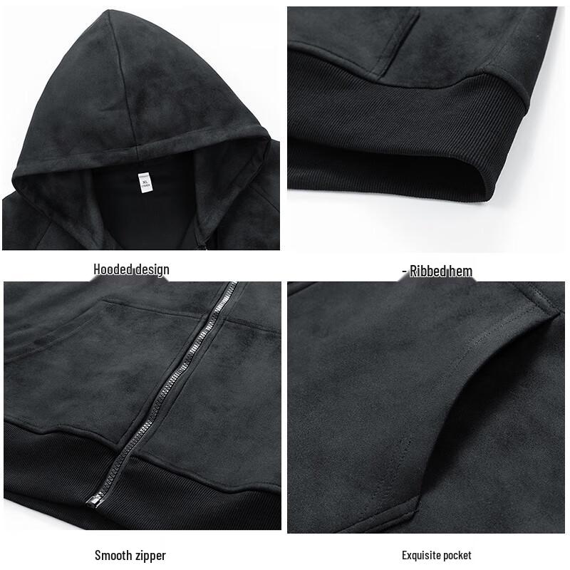 MiiOW Men's Hooded Camouflage Zip-Up Sweatshirt