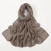 New Muslim Modal Hijab Rayon Cotton Shawls For Women Plain Scarf Big Size Headscarf Wraps Islamic Turban Headband 170*75cm