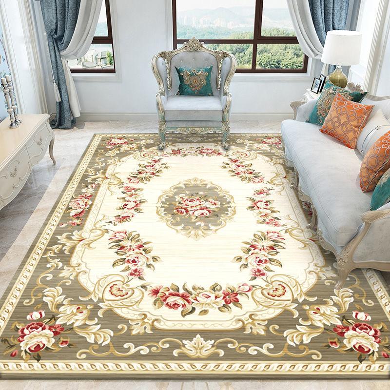 European Style Living Room Carpet Home Sofa Coffee Table Carpet Large Area Carpet Bedside Carpet