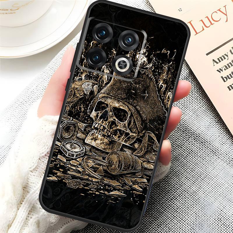 Gothic Skull Cover For OnePlus 13R 15 13 13T 12 12R 10T 11 10 Pro OnePlus Nord 5 CE 3 4 Lite N20 N30 Case