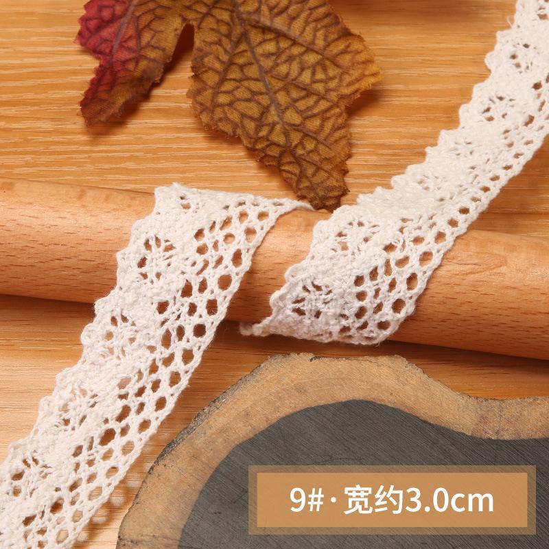 Hollow Lace Handmade Diy Decorative Lace Strap Clothing Clothes Tablecloth Curtains Fabric Material Cotton Thread Lace Edge