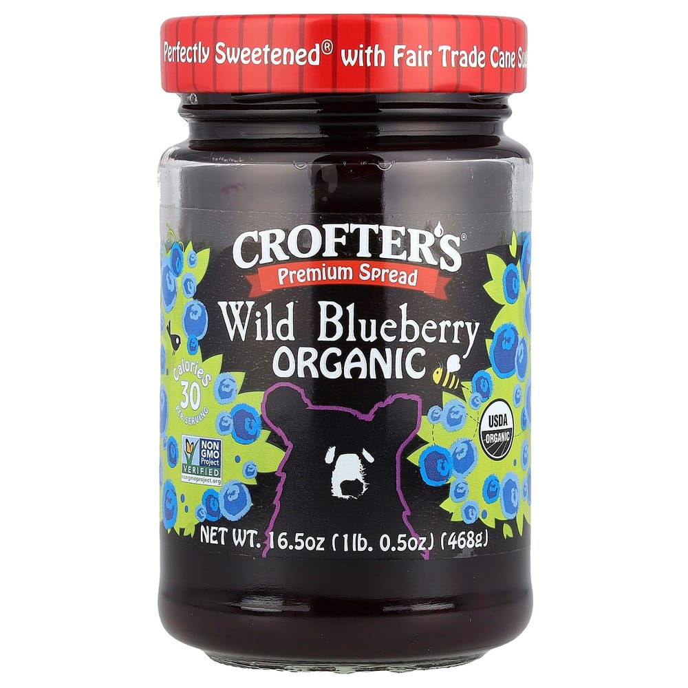 Crofter s Organic Premium Wild Blueberry Spread 468g