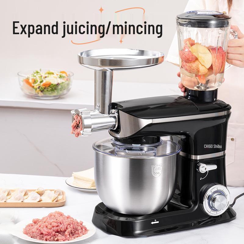 Chigo Multifunktionale Küchenmaschine: Automatischer Teigkneter, Gewerbemixer, Milchmixer und Eierschläger