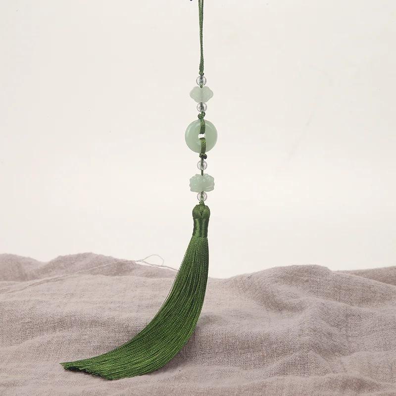 2Pcs Imitation Chinese Knot Tassels DIY Curtain Clothes Bag Craft Supplies Classical Style Tassel Pendant 13cm Beaded Fringe