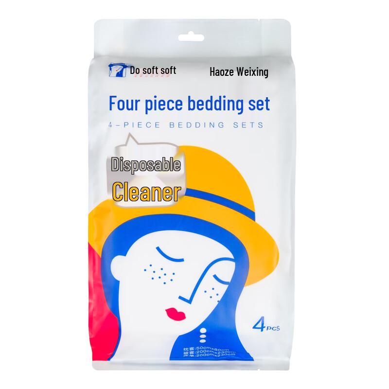 Disposable Travel Bedding 4-Piece Set