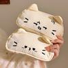 Funny Embroidered Cat Pencil Case Cartoon Kitty Stationer Bag Stationery Storage Bag  Student Use