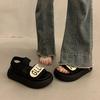 Popular skirt platform sports sandals women's summer wear high sense 2025 new French versatile Roman shoes