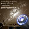 SEAMETAL Romantic LED Starry Sky Night Light USB Powered Saturn Galaxy Projector Lamp for Car Roof Party Room Ceiling Decor Plug and Play