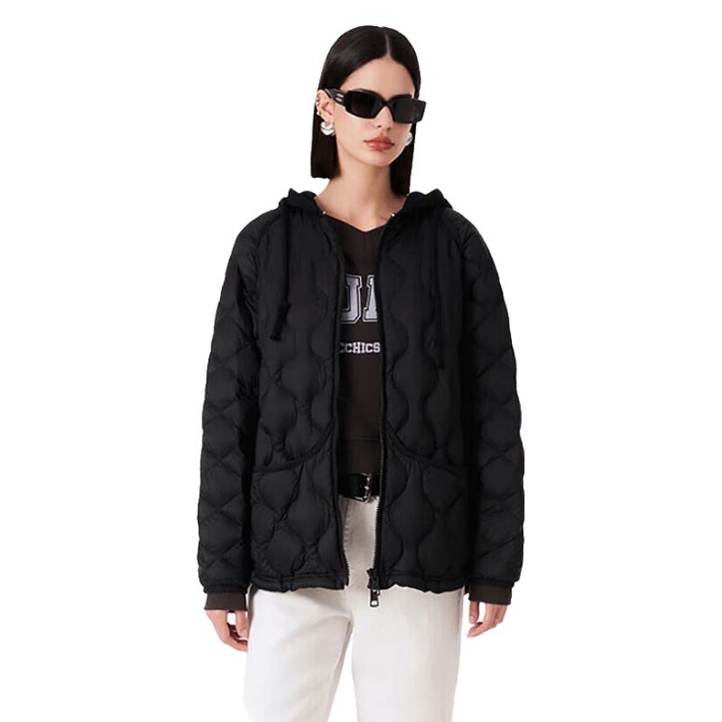 Jinyujie Women's Lightweight Hooded Down Jacket