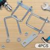 4 Pieces Coated Reliable Heavy Duty with Nuts Plate and Washers for Industrial Rectangular Wood