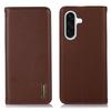 KHAZNEH For Samsung Galaxy A17 Case Wallet Genuine Cow Leather Phone Cover Nappa Texture