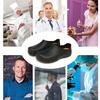FULORIS Chef Shoes, Kitchen Shoes, Safety Shoes, Work Shoes, Non-Slip Chef Shoes, Black, for Standing Work, Agriculture, Gardening, and Other Work