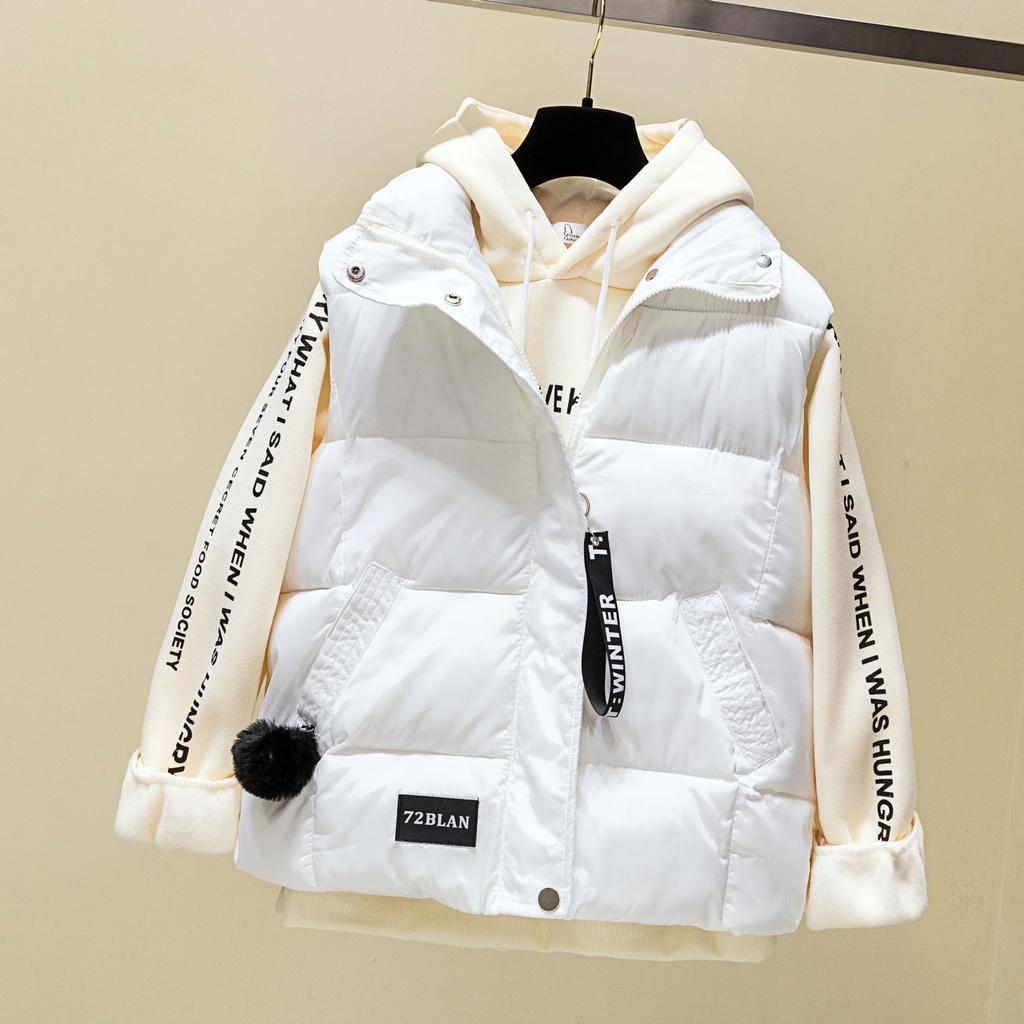 Women's Fall and Winter Korean Version of The Loose Warm Sleeveless Jacket