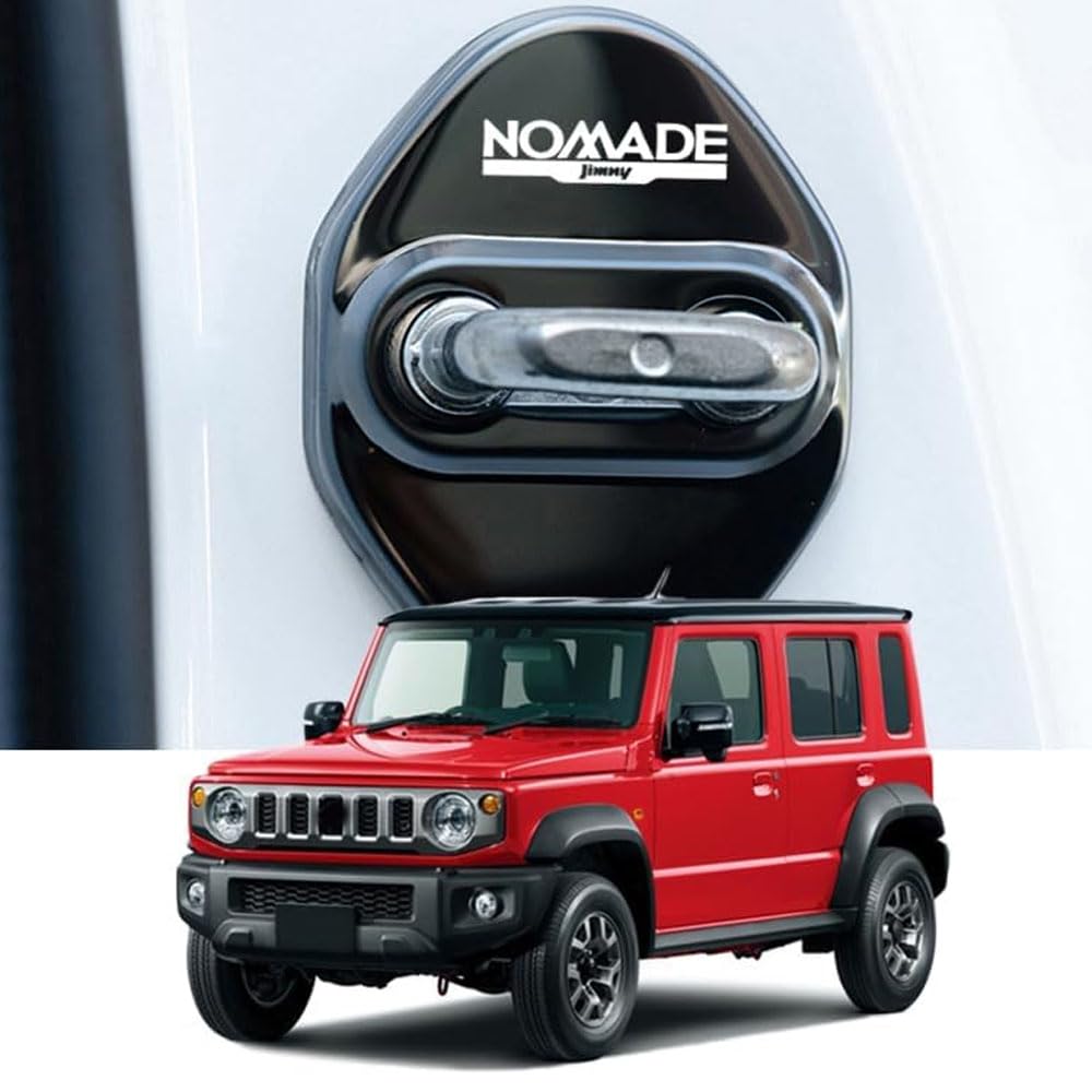 

Декоративные наклейки на крышки замков дверей для Jimny Nomad JC74, 4 штуки, антикоррозийные (черный)